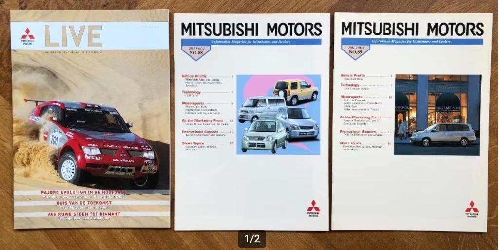 3 Mitsubishi magazines, Verzenden, Nieuw, Mitsubishi, Mitsubishi