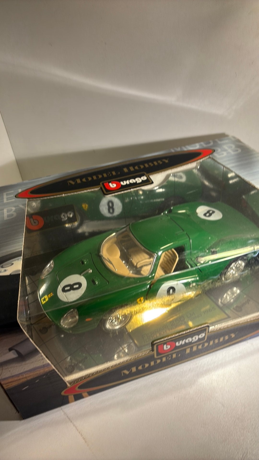 Ferrari 250 le mans 1000km Nurburgring 1965 Bburago 1.18, Ophalen of Verzenden, Bburago, A, A