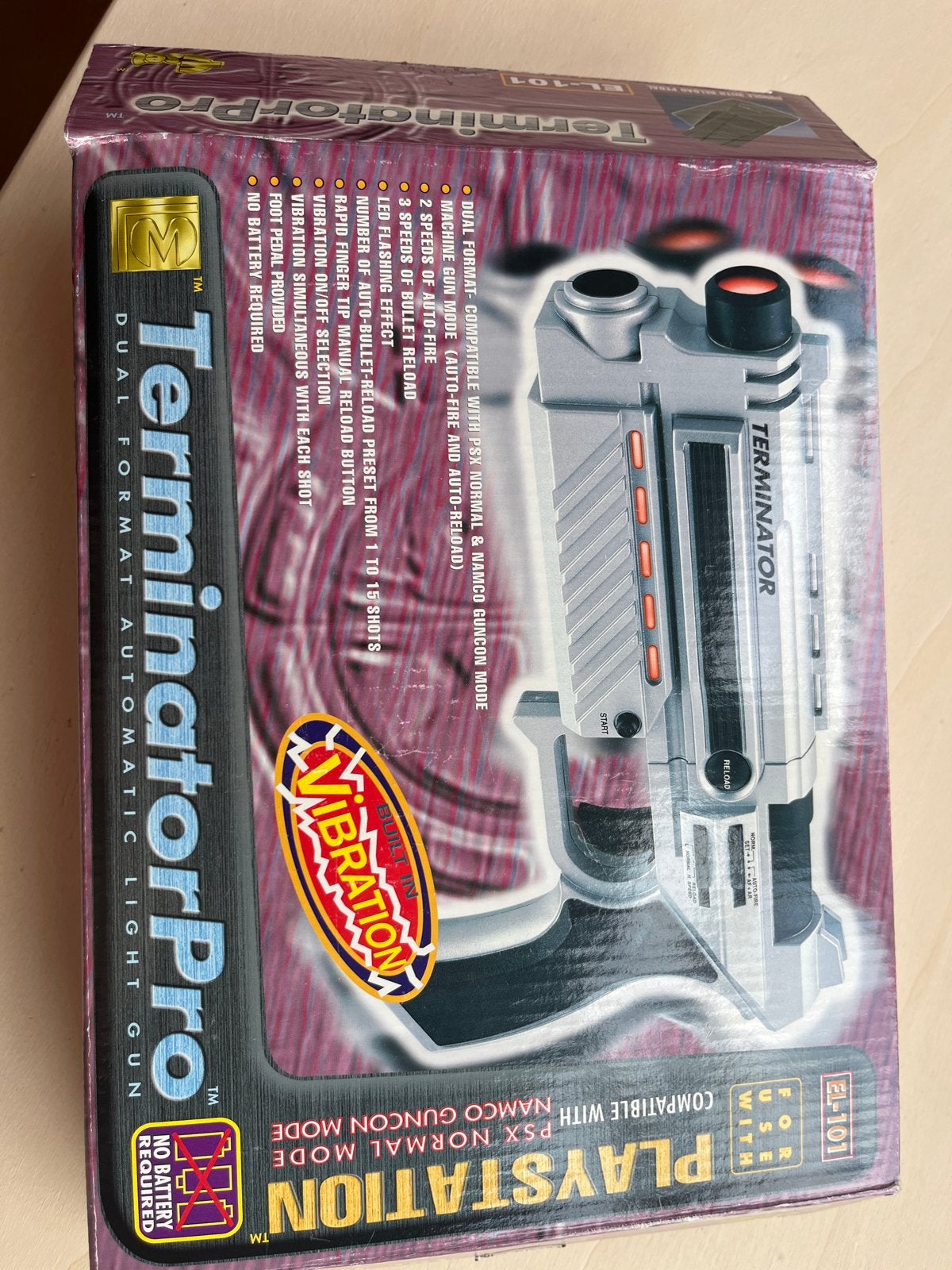 TerminatorPro EL-101 Lichtpistool voor PlayStation, Spelcomputers en Games, Ophalen of Verzenden, Zo goed als nieuw, Met 1 controller