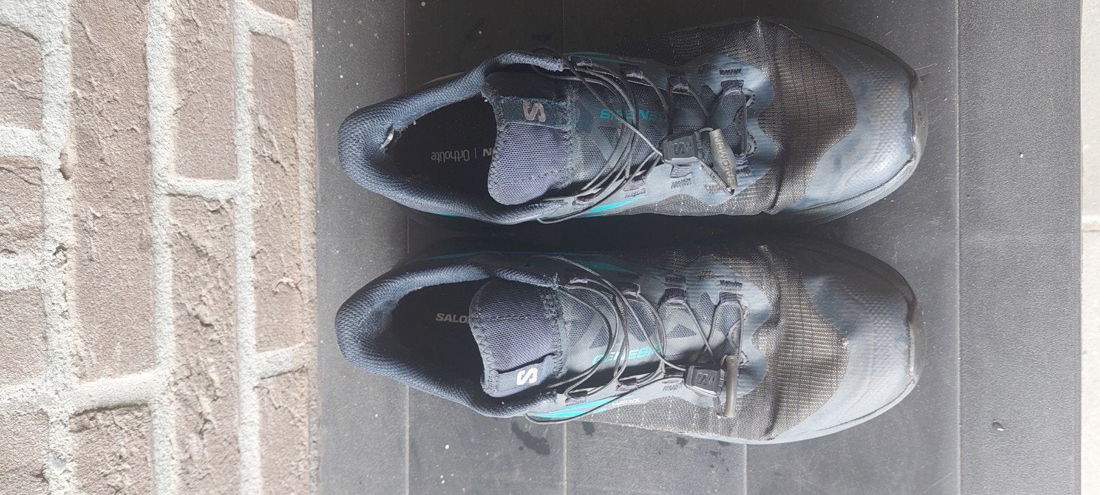Salomon Genesis trailschoenen - Maat 44, Ophalen of Verzenden, Gebruikt, Hardloopschoenen, Overige merken