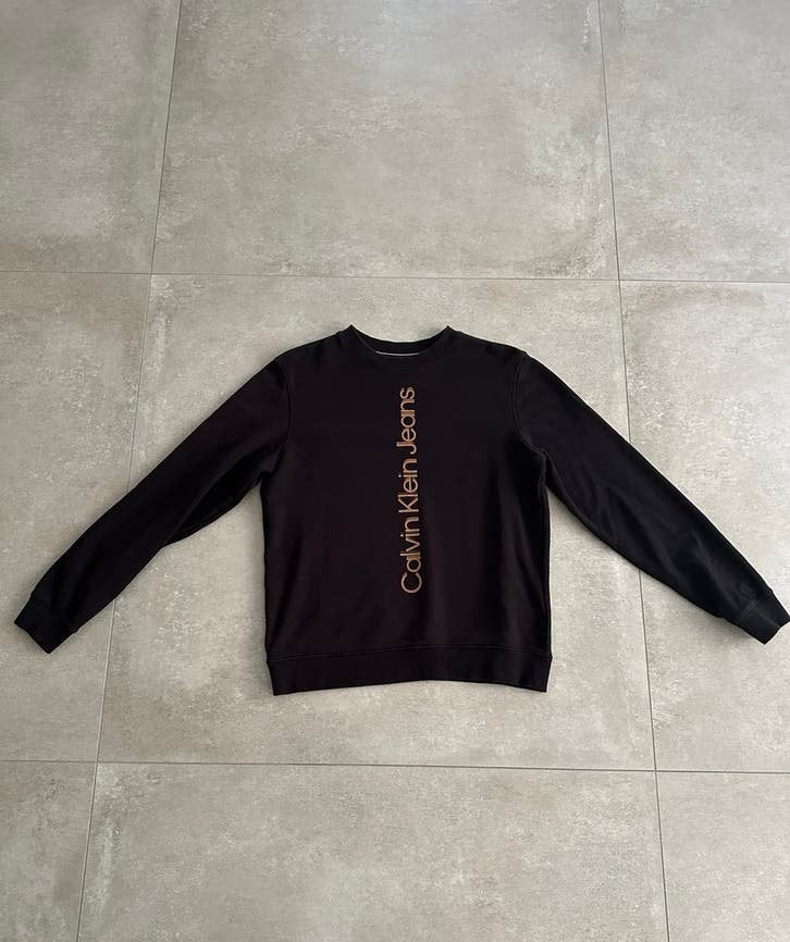 Calvin Klein sweater maat M origineel, Ophalen, Zo goed als nieuw, Zwart