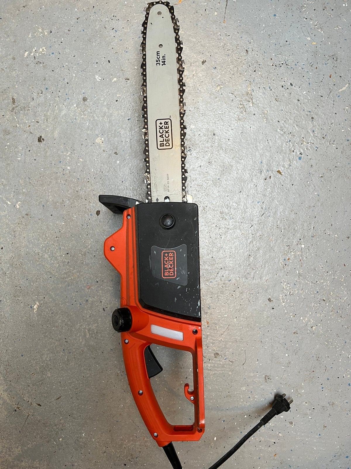 Black+Decker CS1835 elektrische kettingzaag - 35cm, Ophalen, 70 mm of meer, Kettingzaag, Zo goed als nieuw