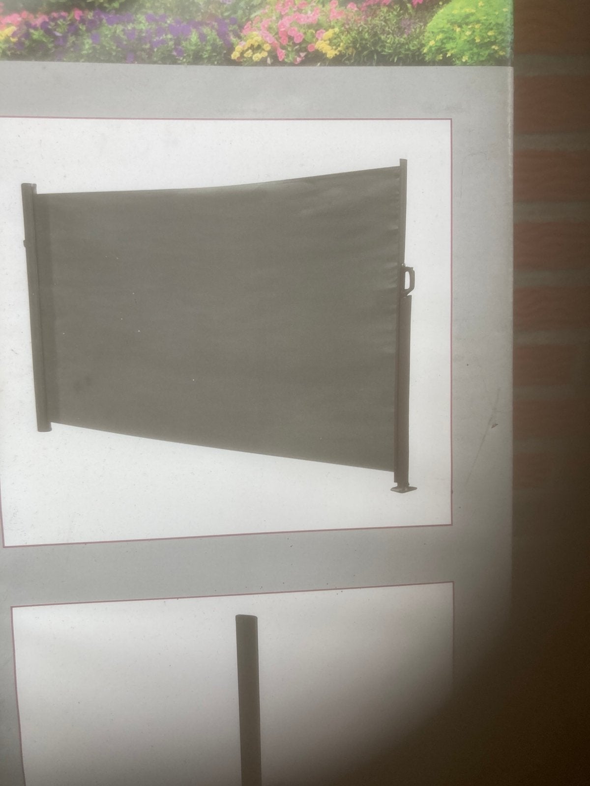 Uitschuifbaar windscherm, Ophalen of Verzenden, 200 cm of meer, 150 tot 200 cm, Nieuw