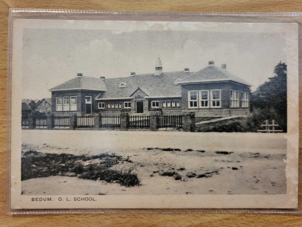 ansicht BEDUM School, Verzamelen, Ophalen of Verzenden, Voor 1920, Groningen