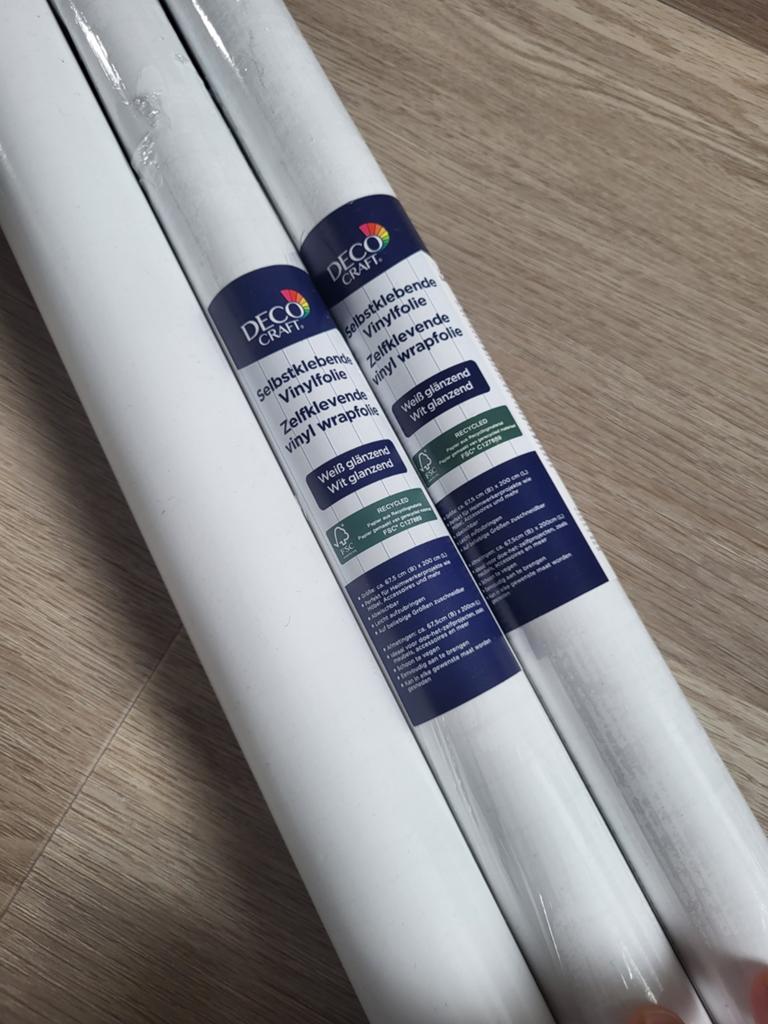 Decocraft zelfklevend vinyl wit glanzend cricut, Ophalen of Verzenden, Minder dan 10 m², Wit