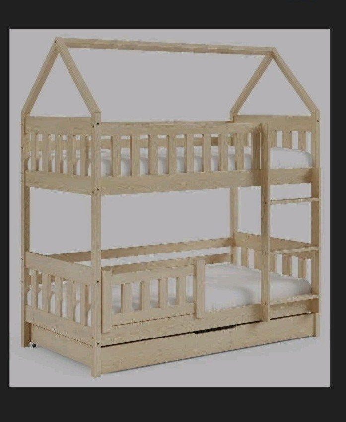 Zo goed als nieuw stapelbed/tweelingbed met extra bed, Ophalen, 90 cm, Eenpersoons, Zo goed als nieuw