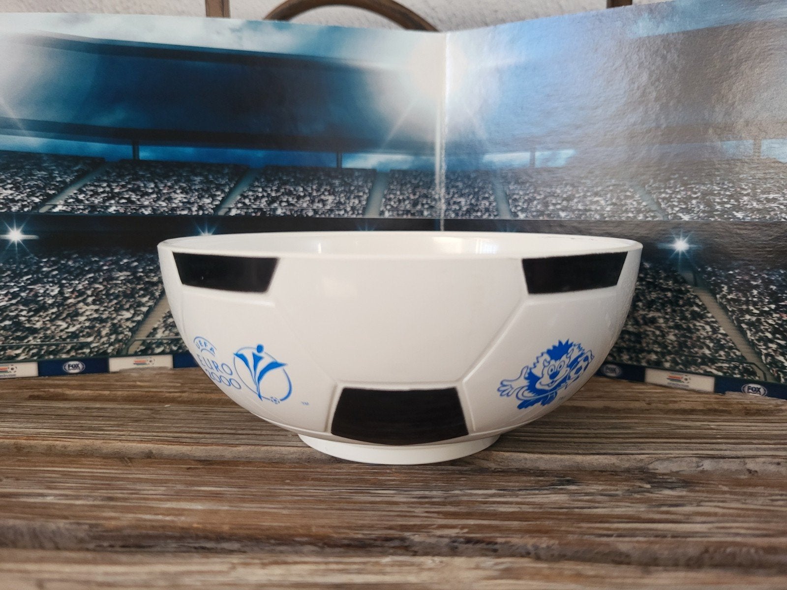 UEFA Euro 2000 Voetbal Snack schaaltje - Vintage, Ophalen, Zo goed als nieuw, Overige typen