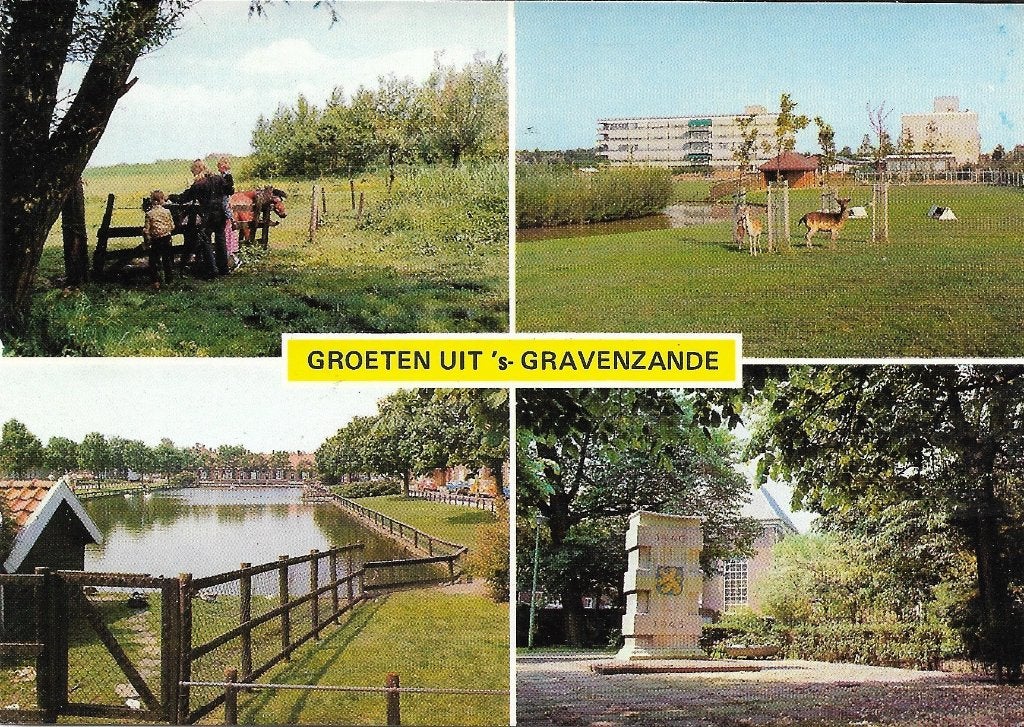 Ansichtkaart  	 's-Gravenzande	4-luik, Verzenden, 1980 tot heden, Gelopen, Zuid-Holland