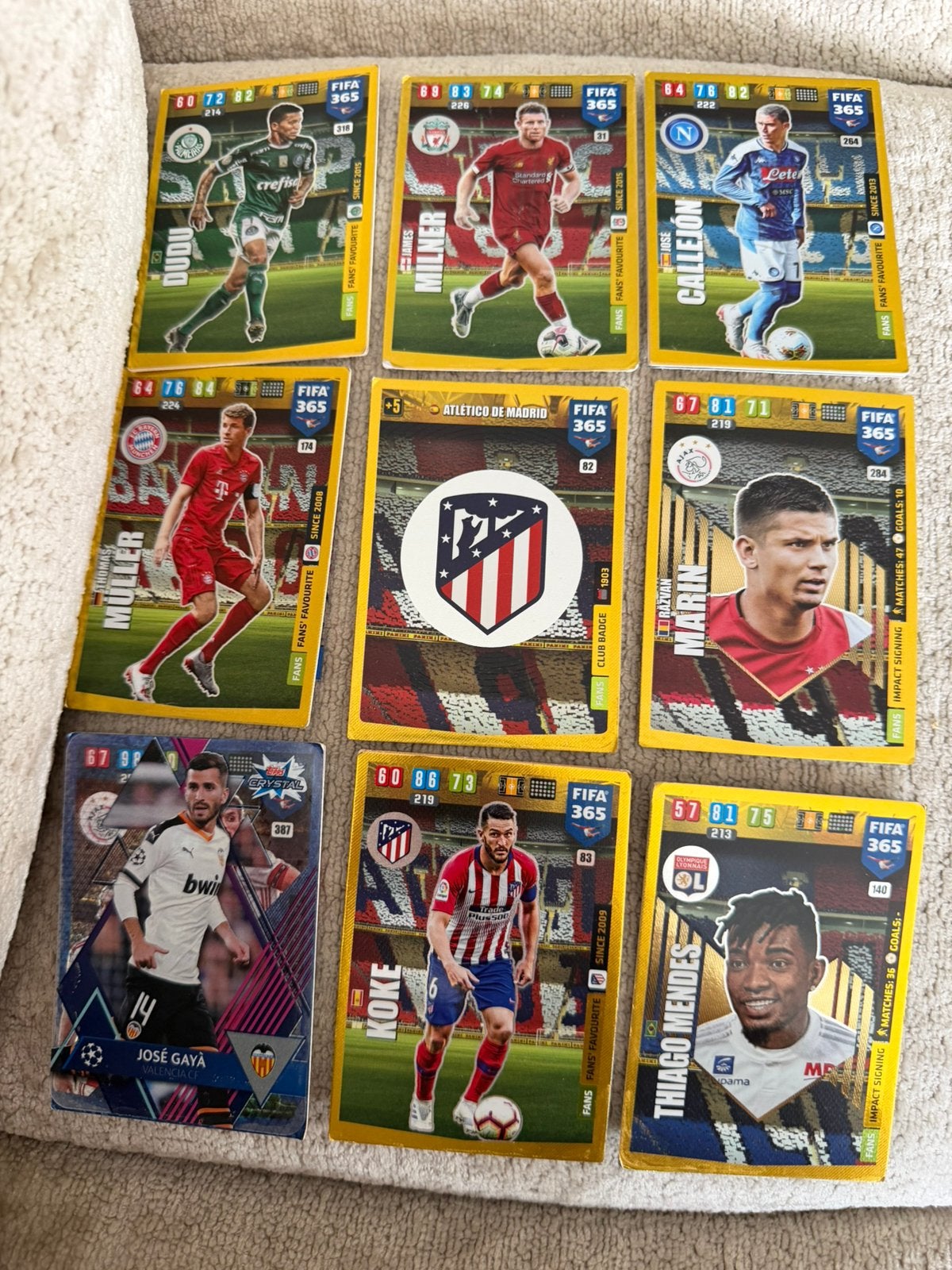 9x Panini FIFA 365 / Euro 2020 Kaarten, Ophalen of Verzenden, Zo goed als nieuw, Buitenlandse clubs, Poster, Plaatje of Sticker