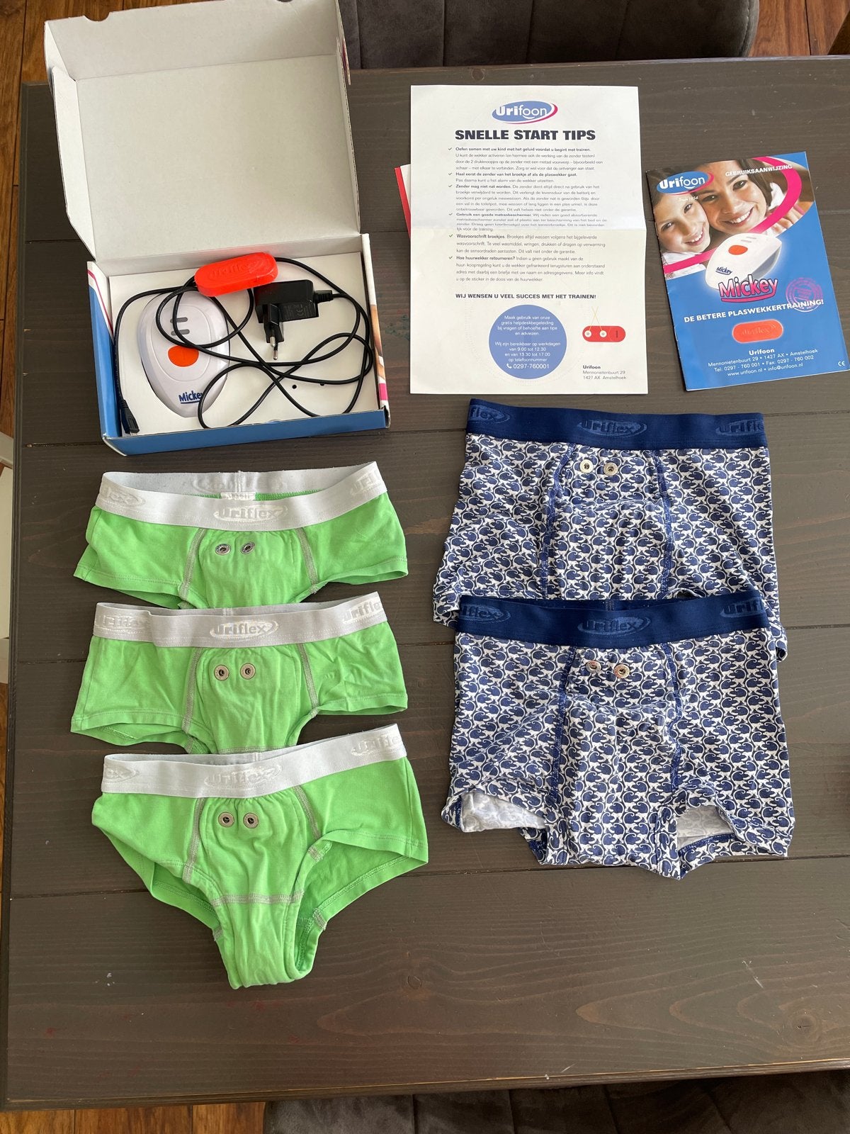 Urifflex Mickey plaswekker met 6 onderbroeken, Kinderen en Baby's, Kinderspulletjes, Ophalen, Gebruikt