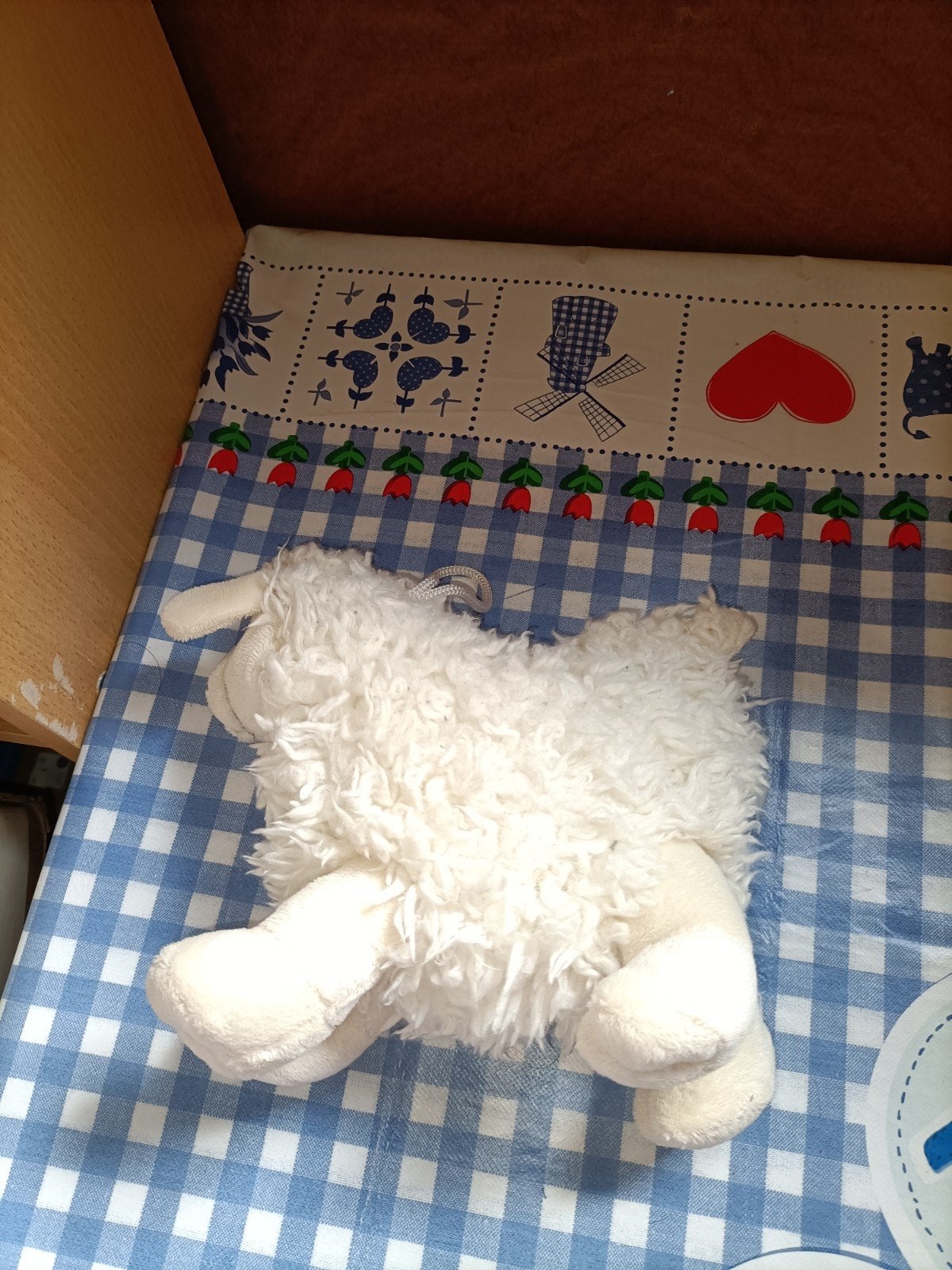 Texel schaap knuffel wit zacht 19 cm x 16 cm, Ophalen of Verzenden, Zo goed als nieuw, Overige typen