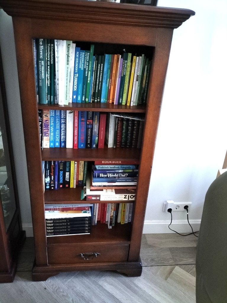 Boekenkastje, Ophalen, Met plank(en), 100 tot 150 cm, Eikenhout