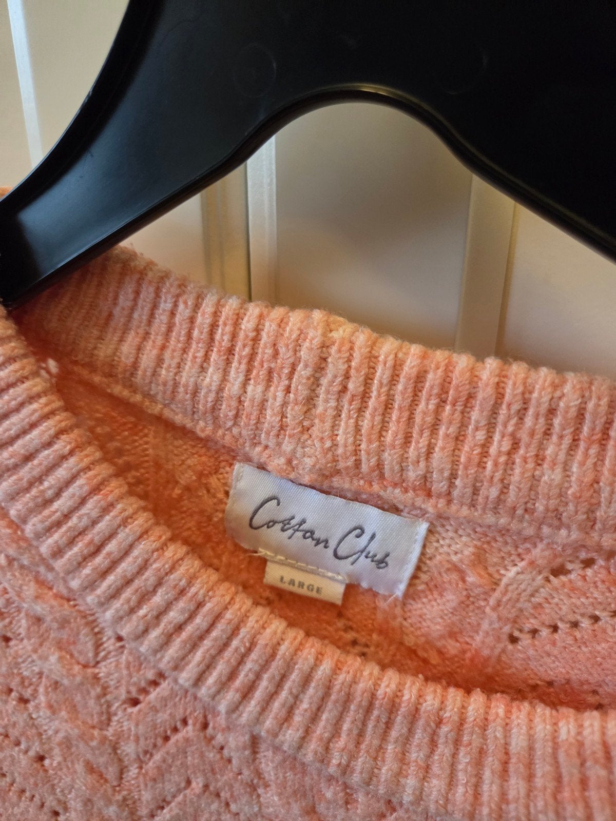 mooie ,zacht oranje trui van Cotton Club,L, Maat 42/44 (L), Oranje, Ophalen of Verzenden, Zo goed als nieuw