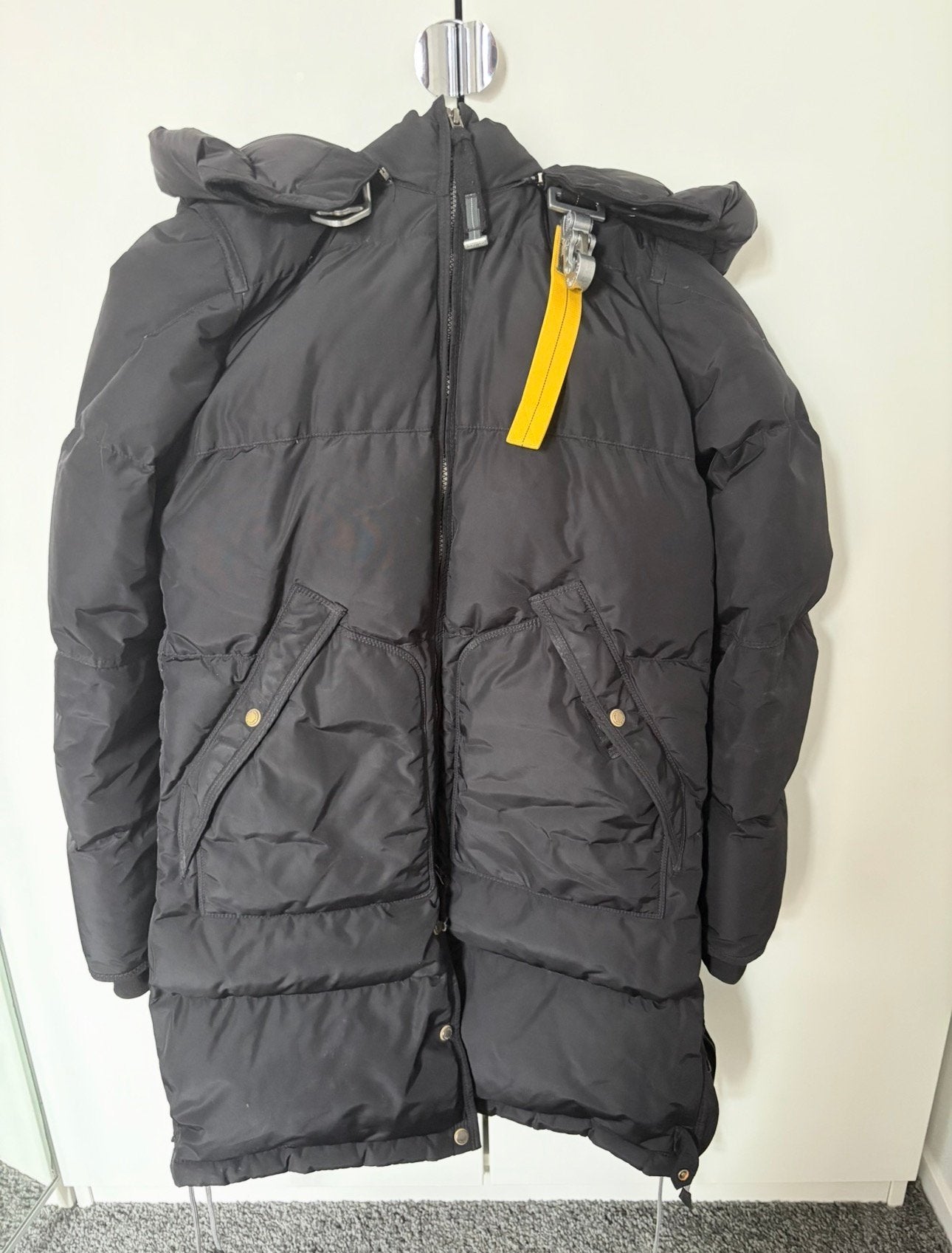 Parajumper jas long bear Origineel, Ophalen of Verzenden, Zo goed als nieuw, Maat 36 (S), Zwart