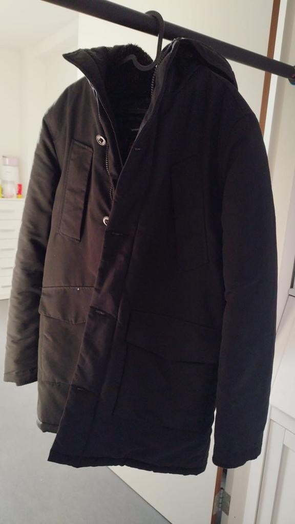 SUPER DRY Zwarte winterjas, Ophalen of Verzenden