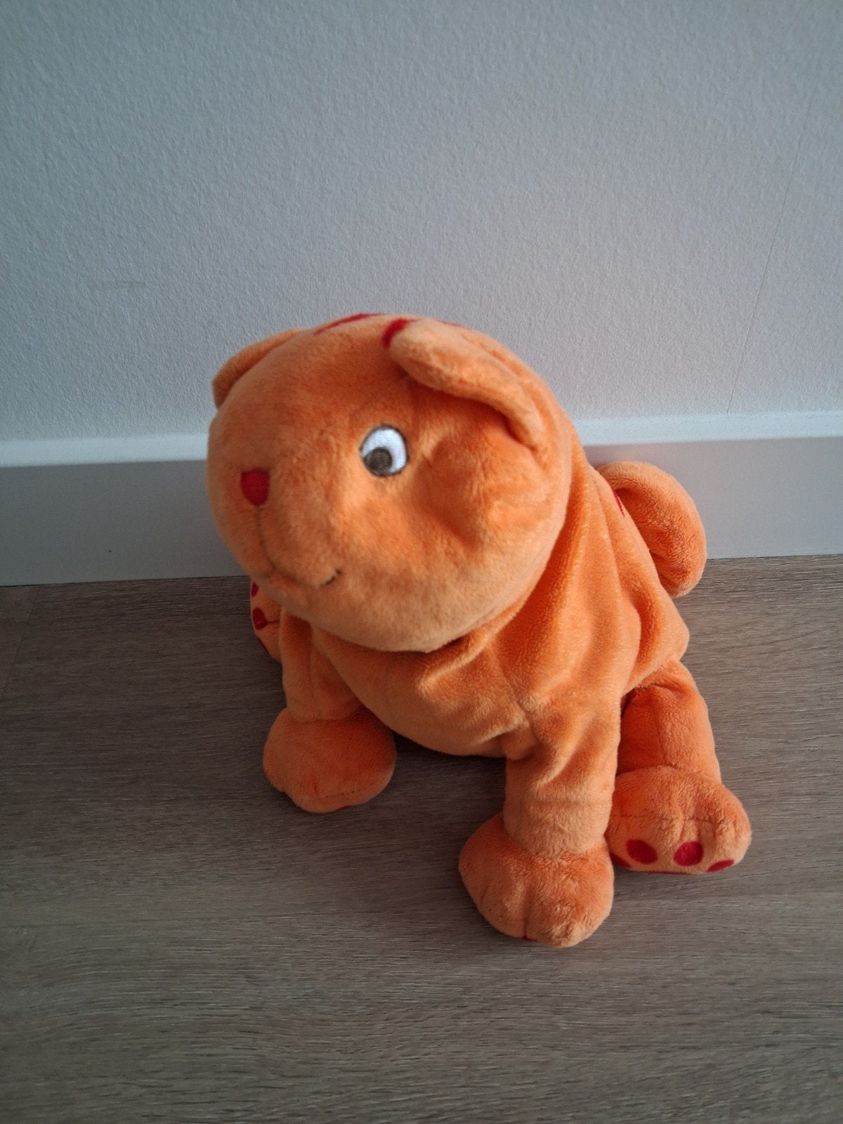 Knuffel Dikkie Dik oranje kater poes boek L1709, Ophalen of Verzenden, Zo goed als nieuw