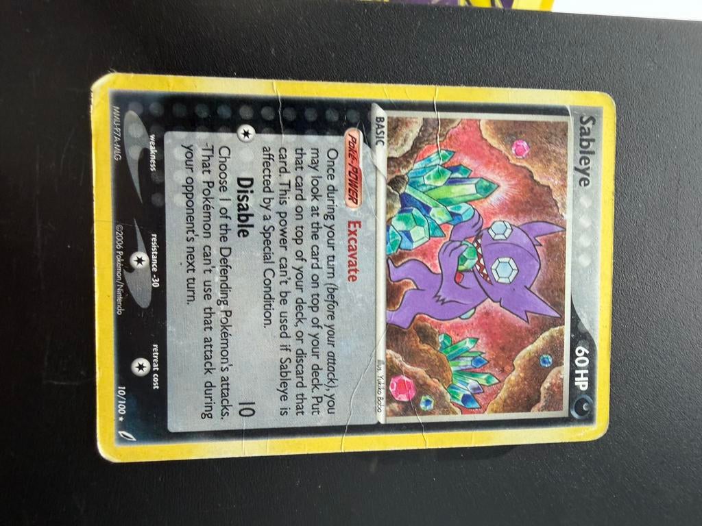 Pokémon Kaart Sableye 10/100 EX Crystal Guardians, Ophalen of Verzenden, Gebruikt, Losse kaart