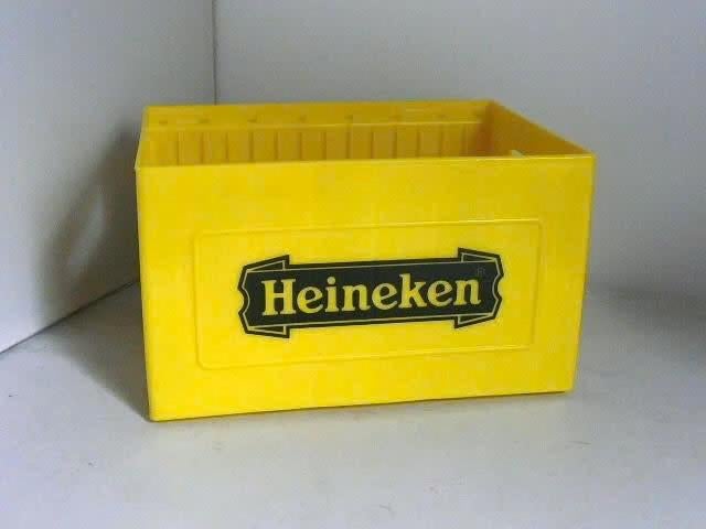Heineken kratje cd krat geel collector item €5 Zie foto’s, Verzamelen, Ophalen of Verzenden, Zo goed als nieuw, Overige typen