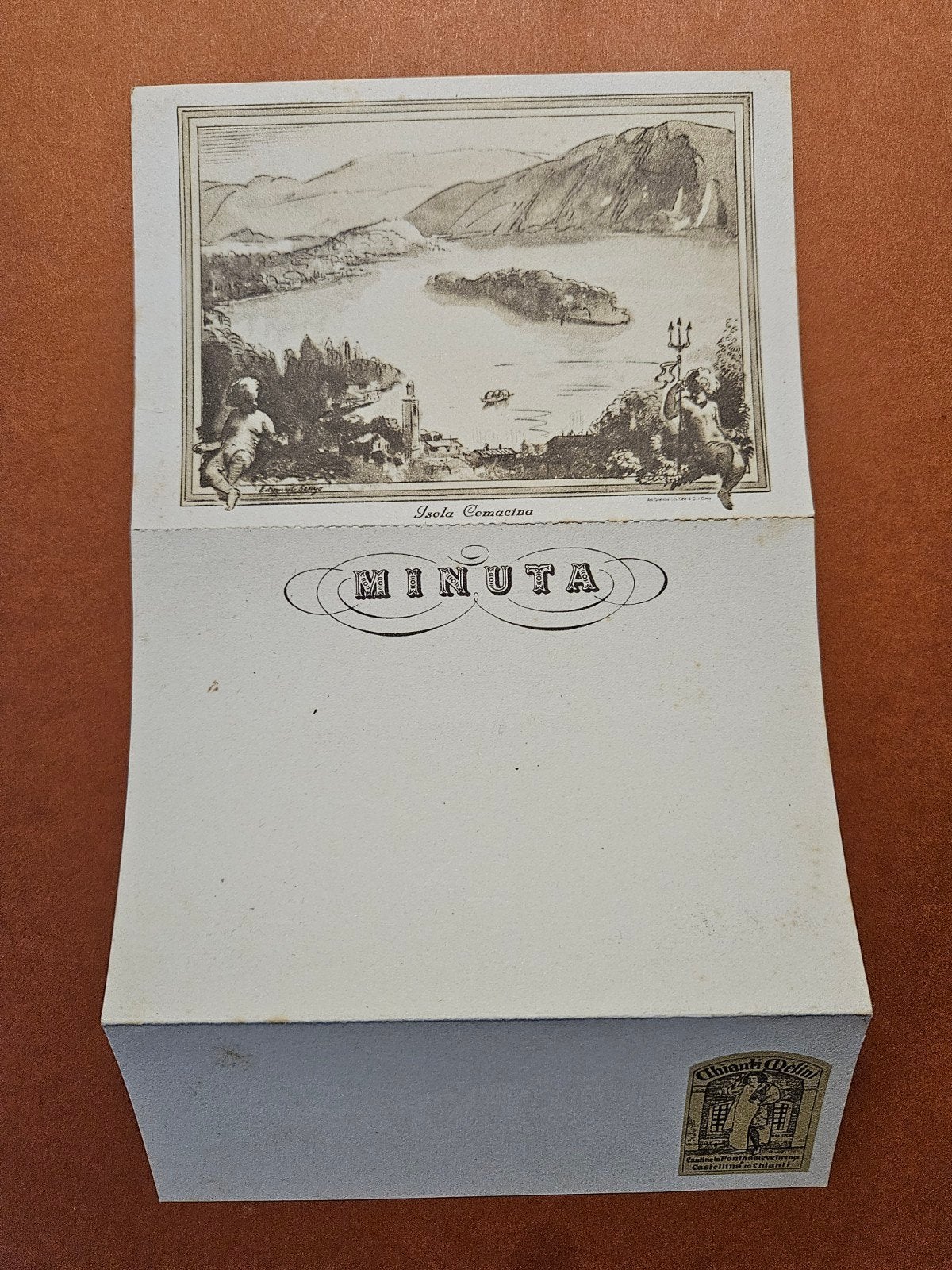 305) vintage reclame kaart Comomeer, Ophalen of Verzenden, Ongelopen, Italië