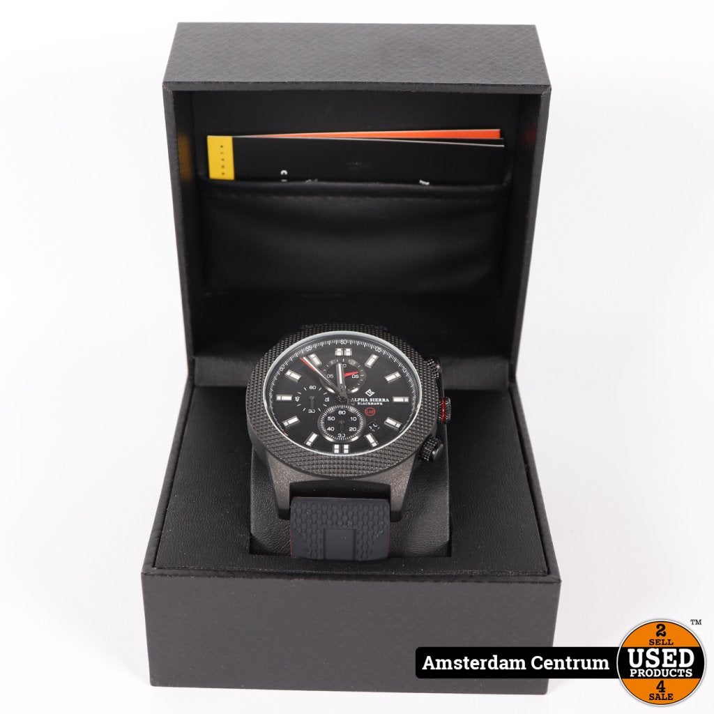 Alpha Sierra Blackhawk UH60RL - Incl. Garantie (A), Sieraden, Tassen en Uiterlijk, Horloges | Heren, Alpha Sierra, Gebruikt, https://alphasierrawatches.com/pages/contact