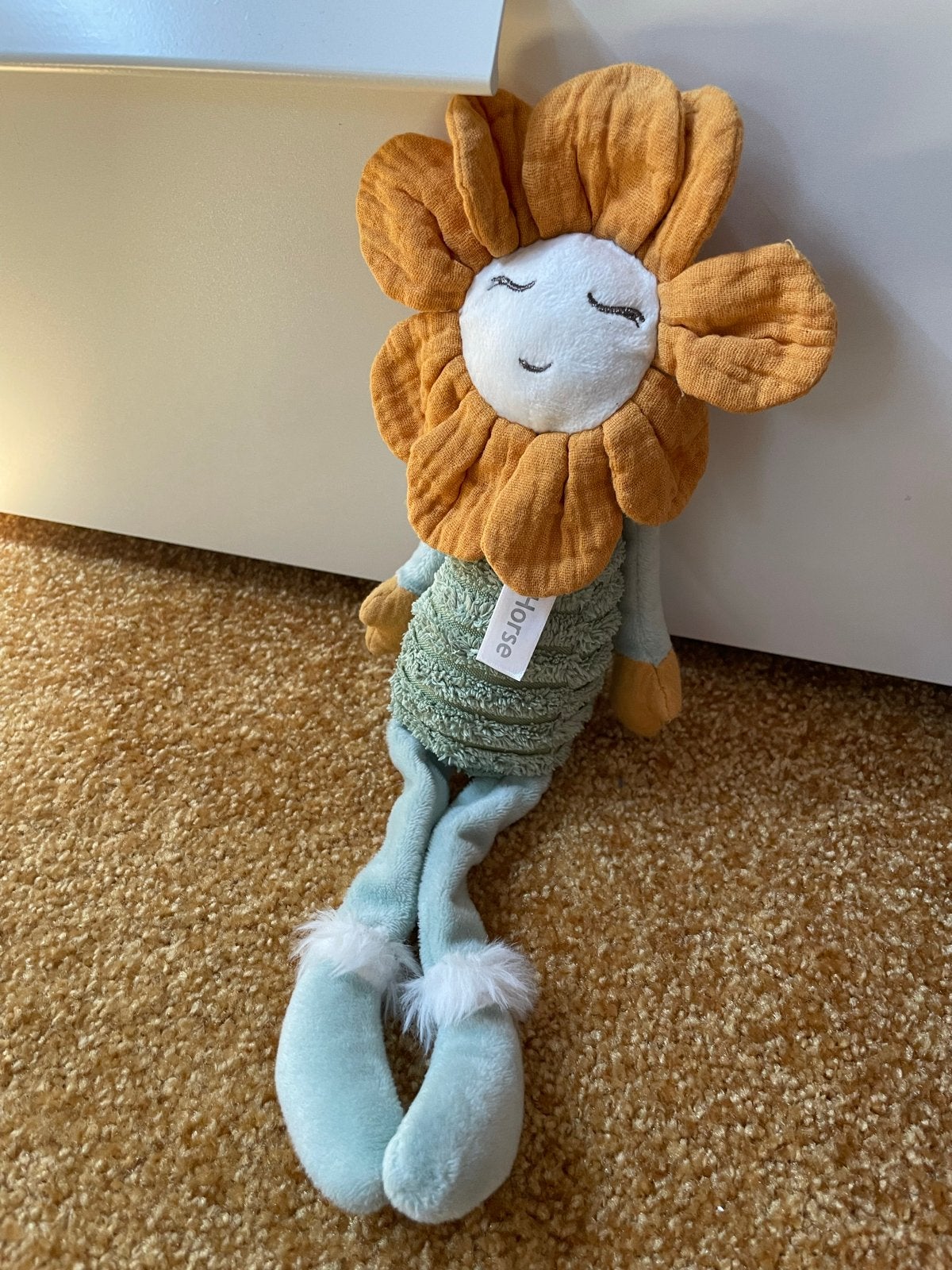 Happy Horse Bloem Knuffel - Zo goed als nieuw, Oranje, Overige karakters, Ophalen of Verzenden, Zo goed als nieuw