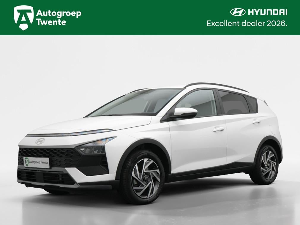 Hyundai Bayon 1.0 T-GDI Comfort Smart | Private lease 449 p., Keurmerk '100% Onderhouden', 12 maanden, Gebruikt, Wit