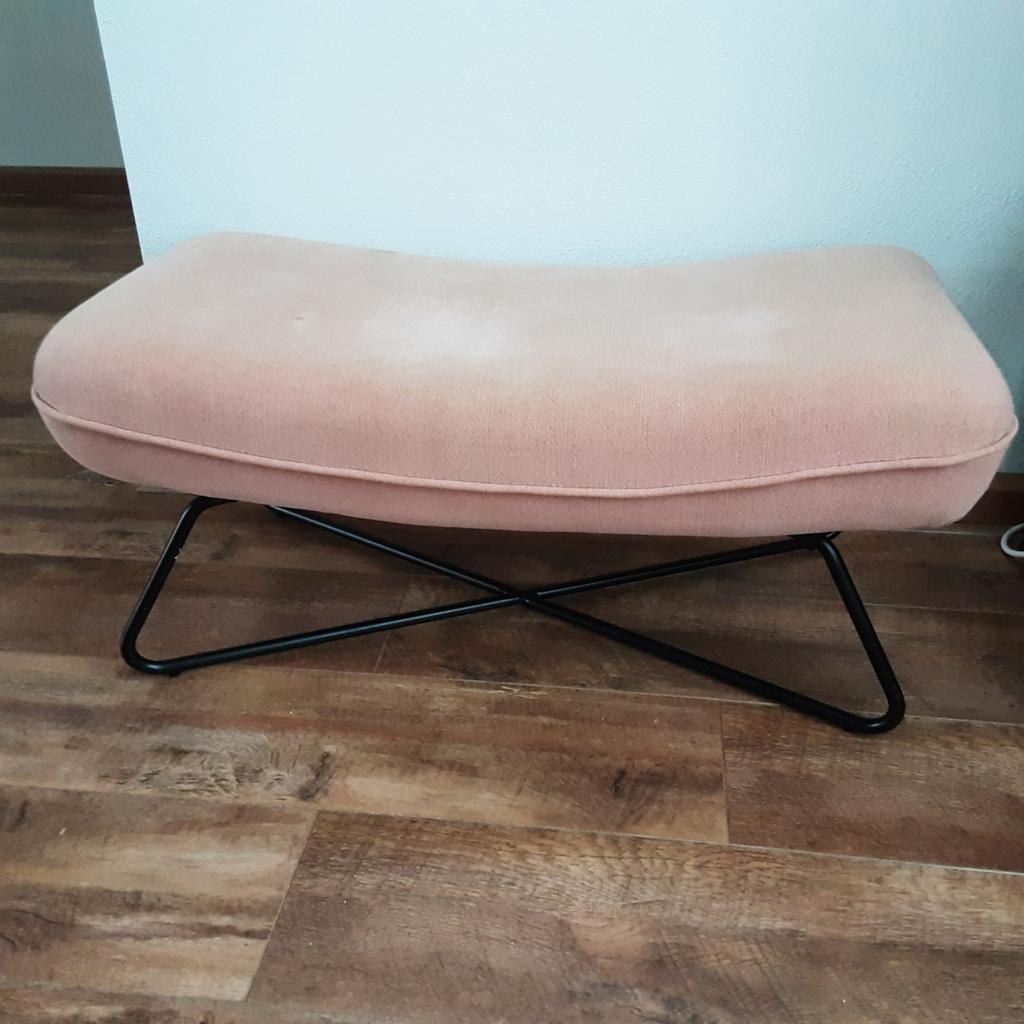 Roze bankje, Ophalen, Gebruikt, Minder dan 50 cm, Stof