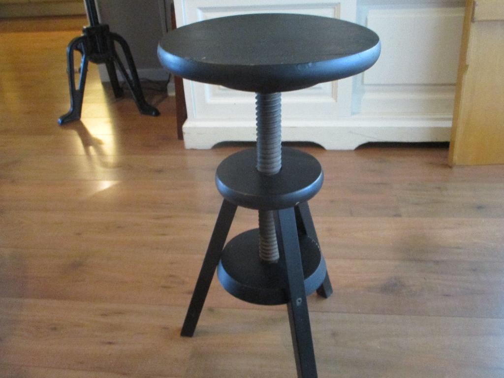 Vintage Houten (Zwart) Pottenbakkerskruk,v.a 40,00e, Ophalen, Minder dan 50 cm, Gebruikt, Minder dan 50 cm