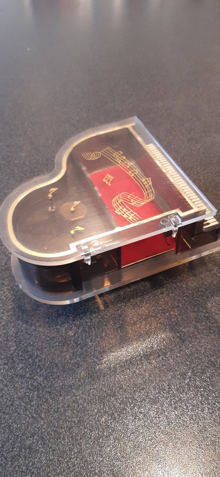 Vintage Sankyo Muziekdoos Vleugel TEAB  ZGAN, Ophalen of Verzenden, Zo goed als nieuw