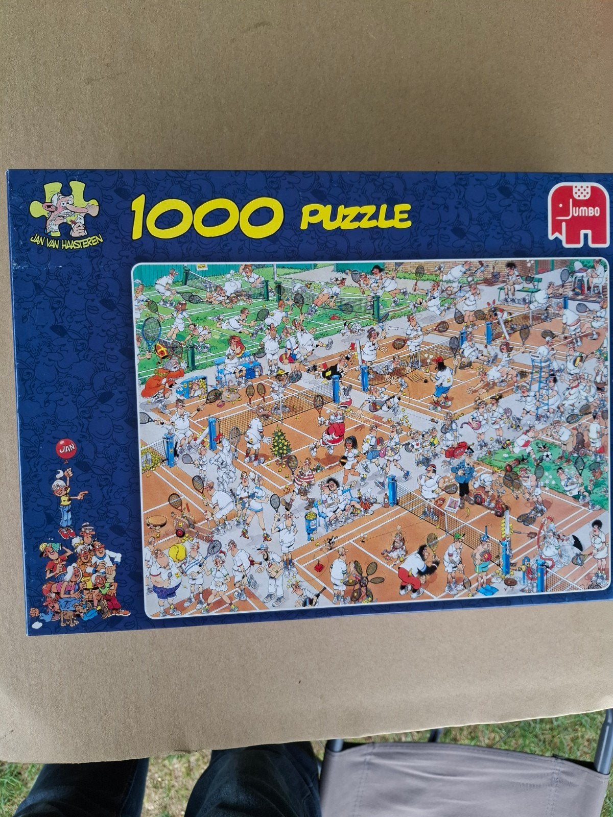 Jan van Haasteren Tennis Puzzel 1000 stukjes, Hobby en Vrije tijd, Denksport en Puzzels, Ophalen of Verzenden, 500 t/m 1500 stukjes