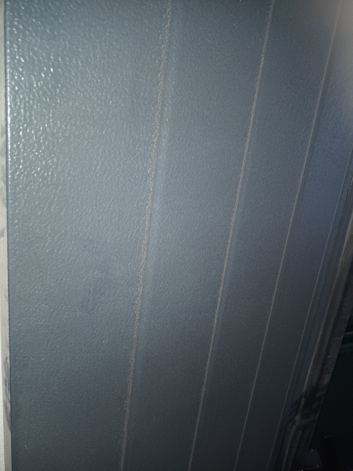 Elektrische Garagedeur - Blauw/Wit - 2830x2540mm, Doe-het-zelf en Verbouw, Deuren en Horren, Ophalen, Gebruikt, Garagedeur, 120 cm of meer
