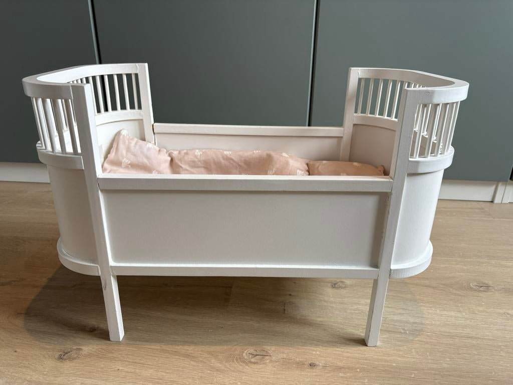Smallstuff poppenbed met deken Cam Cam Copenhagen, Ophalen, Gebruikt, Ledikant