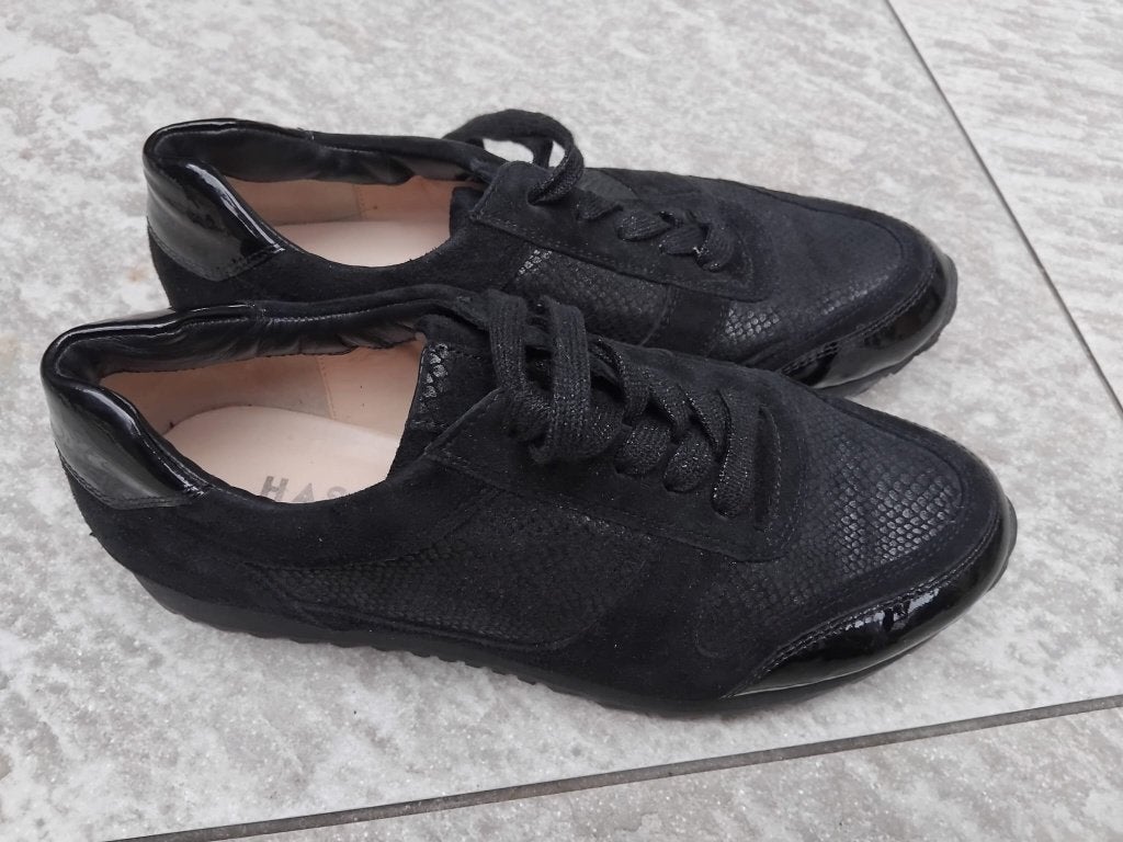 Hassia sneakers zwart maat 37,5 (4,5 H) schoenen, Hassia, Zwart, Nieuw, Ophalen of Verzenden