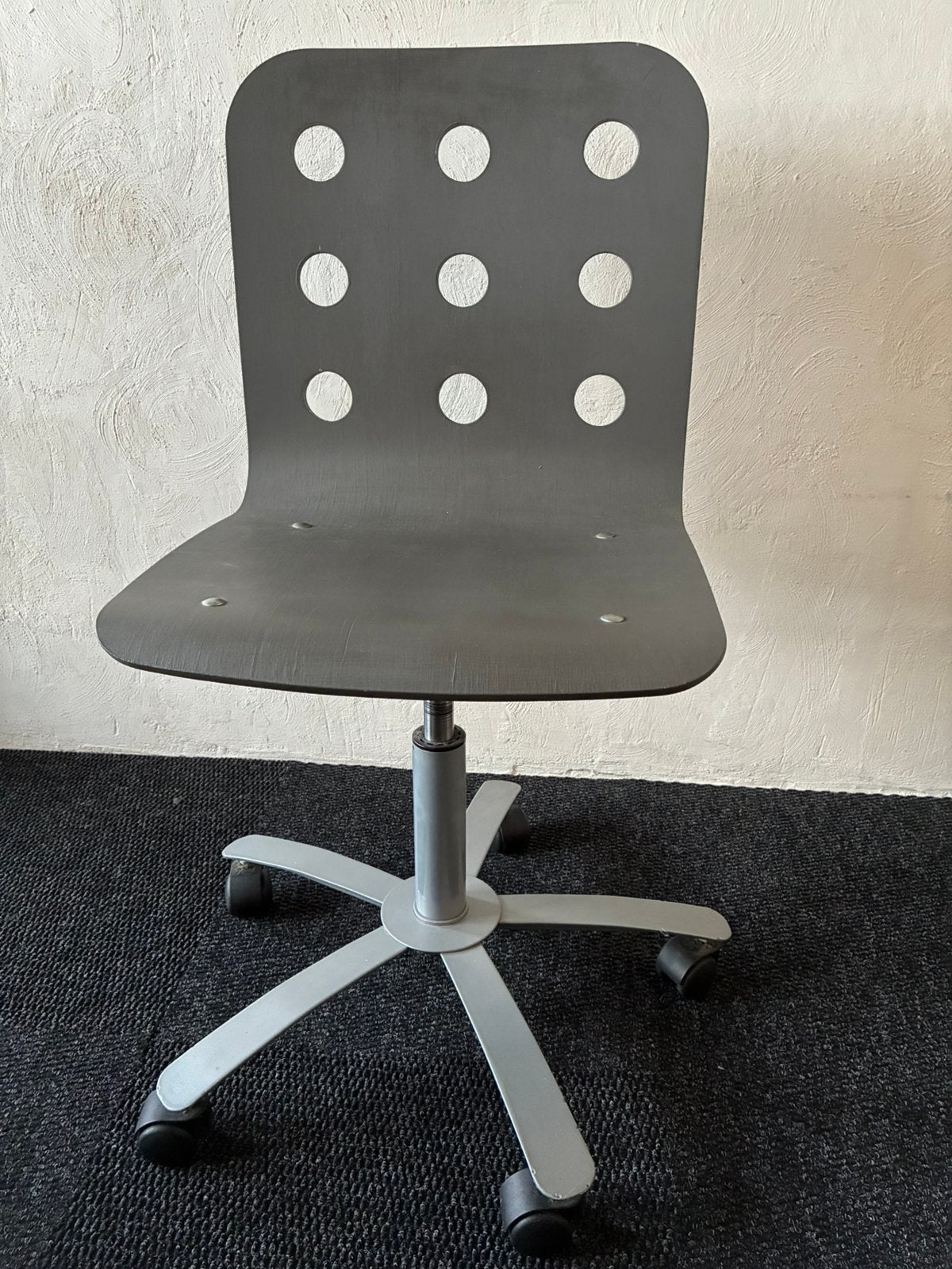 2 IKEA bureaustoelen, Ophalen, Gebruikt, Grijs, Bureaustoel