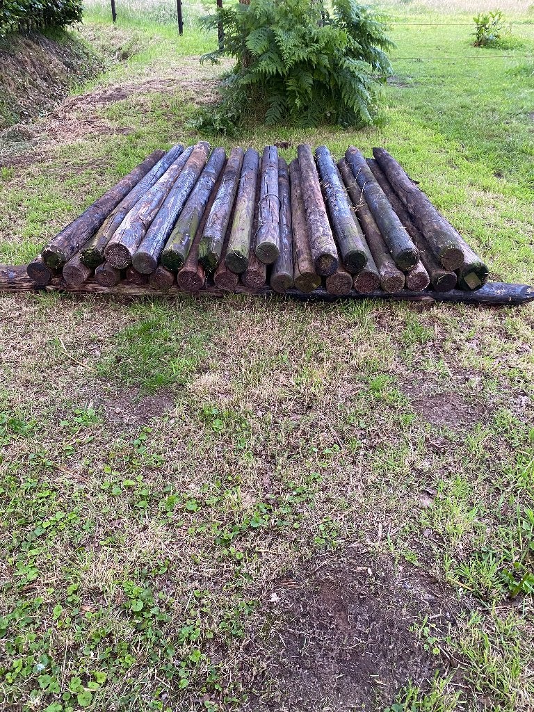 weidepalen, teerpalen, carboleum, 30 stuks, 200cm lengte, Ophalen, Gebruikt, 180 tot 250 cm, Palen