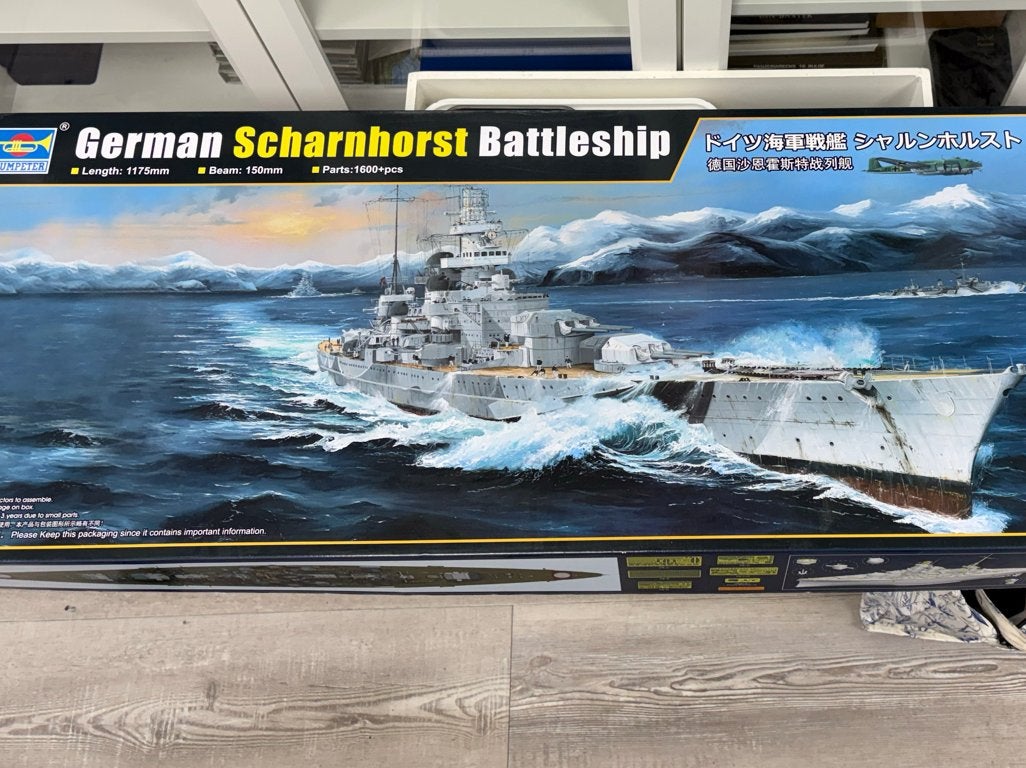 Trumpeter German Battleship Scharnhorst 1:200 Modelbouw, Hobby en Vrije tijd, Modelbouw | Boten en Schepen, Ophalen of Verzenden