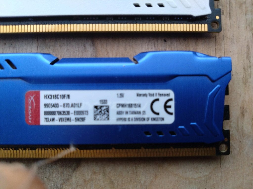 HyperX ram geheugen, Ophalen, 8 GB, DDR3, Zo goed als nieuw