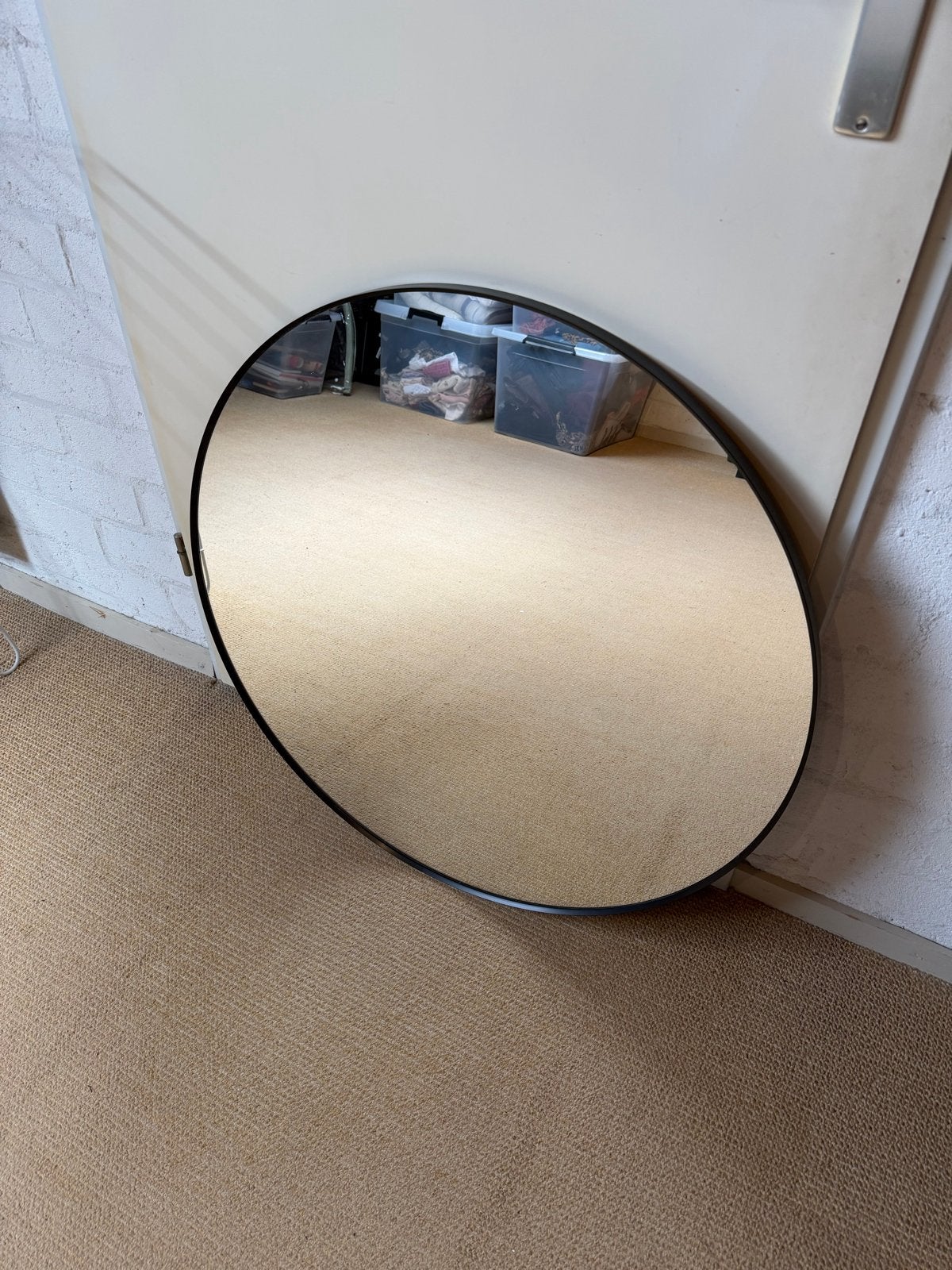 Ikea Lindbyn spiegel, Ophalen, Gebruikt, 100 tot 150 cm, Ovaal
