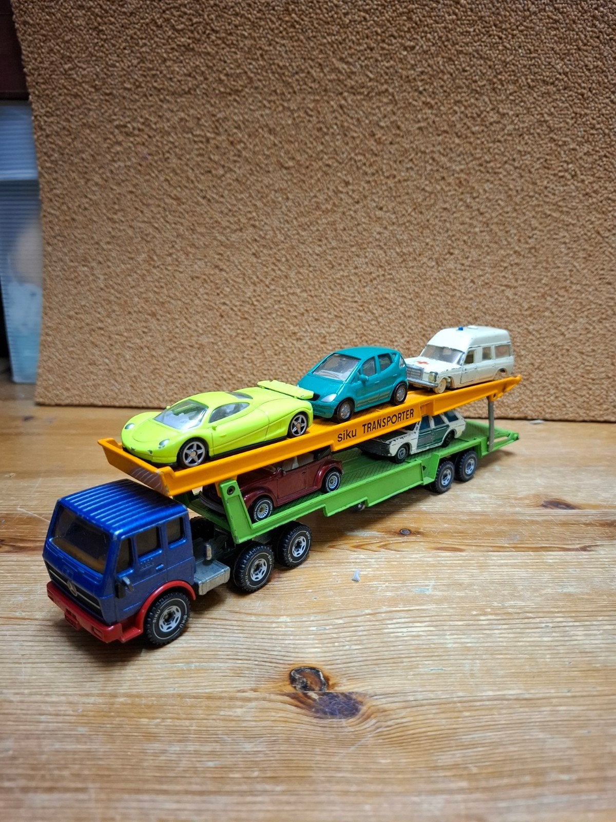 Siku Mercedes met autotransporter, Ophalen of Verzenden
