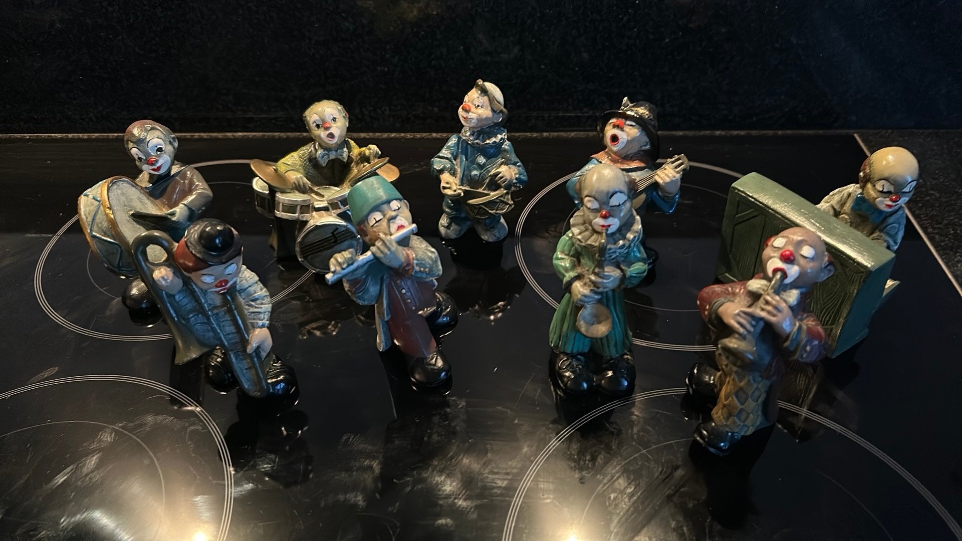 Muziek Clowns, Clown beeldjes, Ophalen of Verzenden, Gebruikt, Overige typen