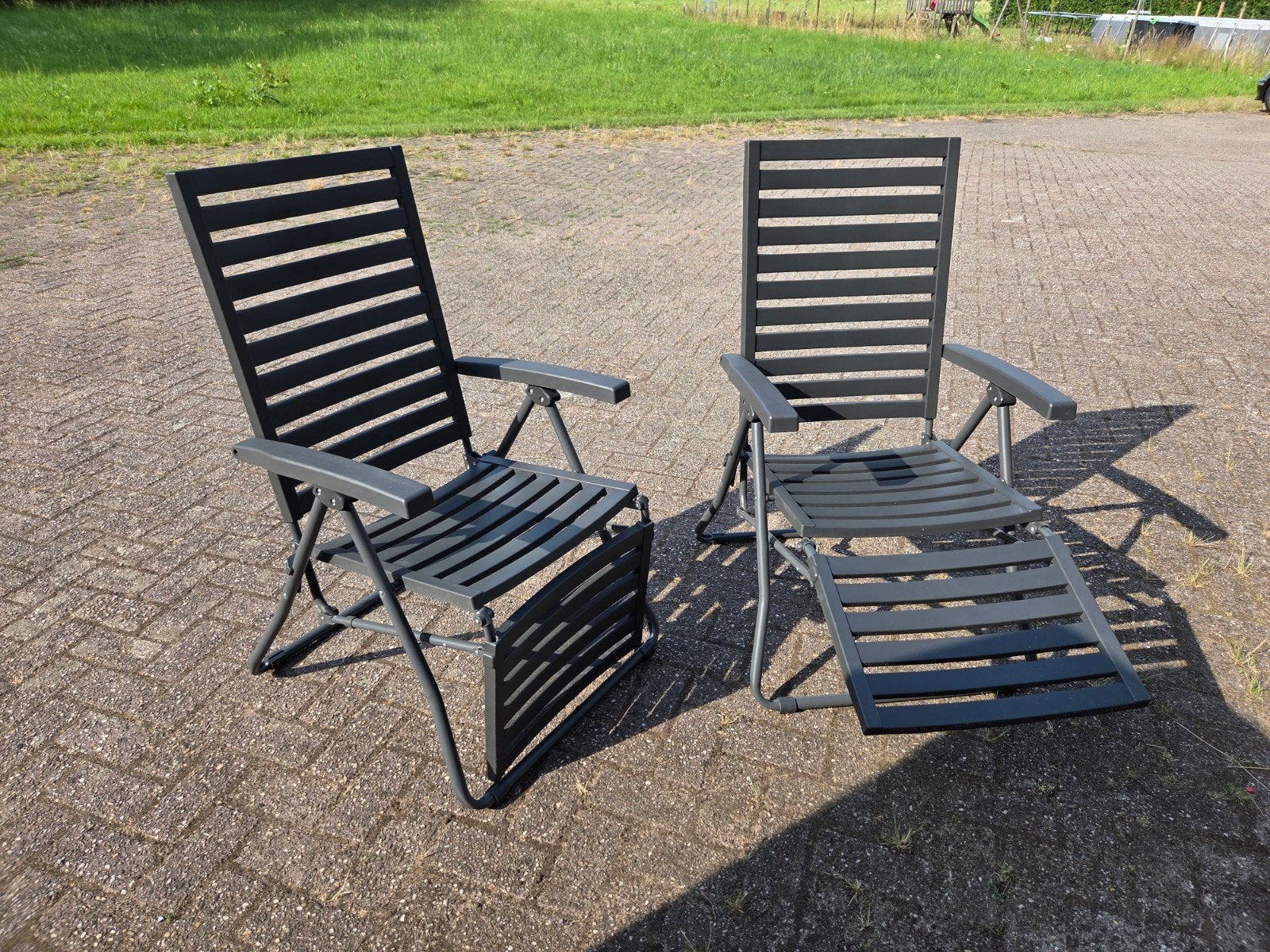2 italy stiliac relax camping stoelen, Ophalen, Zo goed als nieuw, Campingstoel