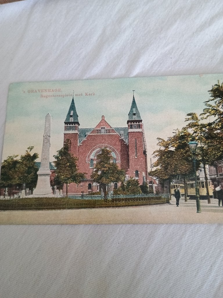 Den Haag regentesseplein, Ophalen of Verzenden, Voor 1920, Gelopen, Zuid-Holland
