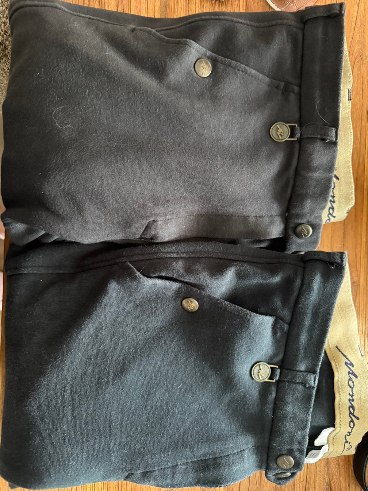 2 rijbroeken, Ophalen of Verzenden, Zo goed als nieuw, Blauw, W33 - W36 (confectie 42/44)