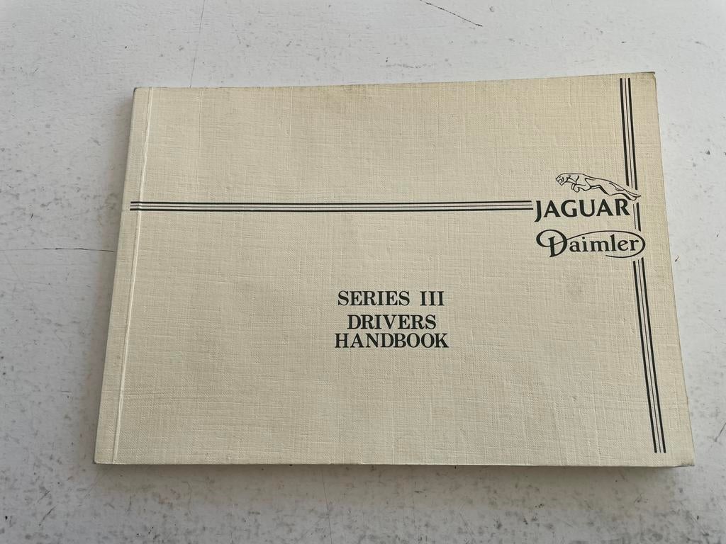 Jaguar Daimler series 3 Drivers handbook, Auto diversen, Handleidingen en Instructieboekjes, Ophalen of Verzenden