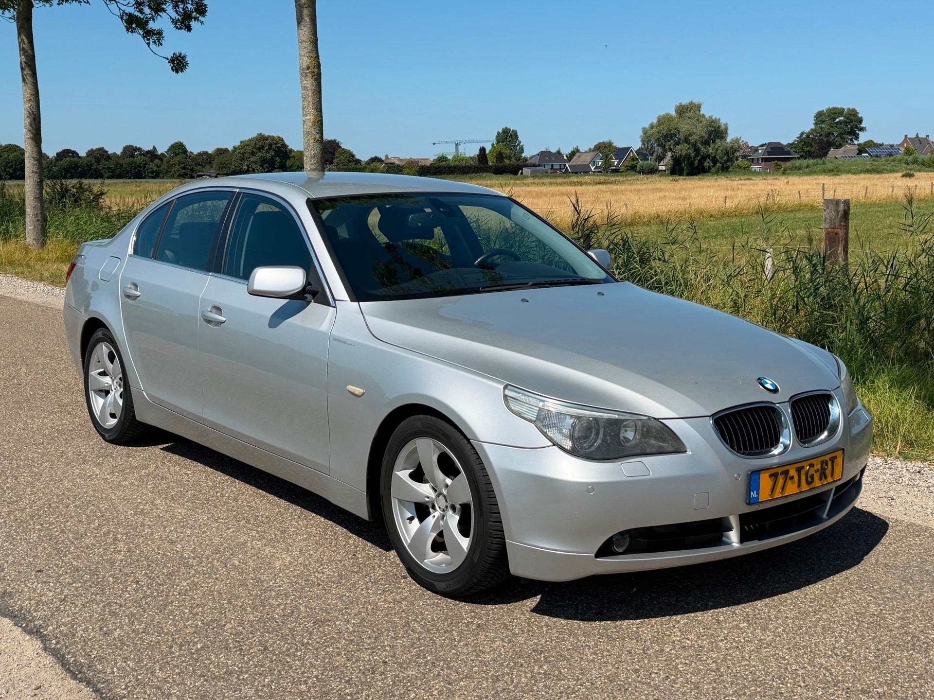 BMW 5-serie 525i High Executive AUT APK 05-2027 Airco Leder, Auto's, BMW, Automaat, Achterwielaandrijving, Gebruikt, Zwart
