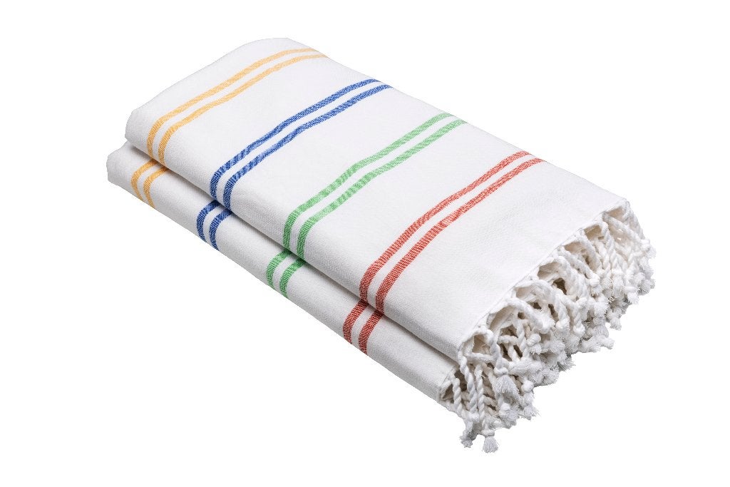 2 Nieuwe Hamamdoeken prijs Postcodeloterij, Ophalen of Verzenden, Nieuw, Overige kleuren, Handdoek