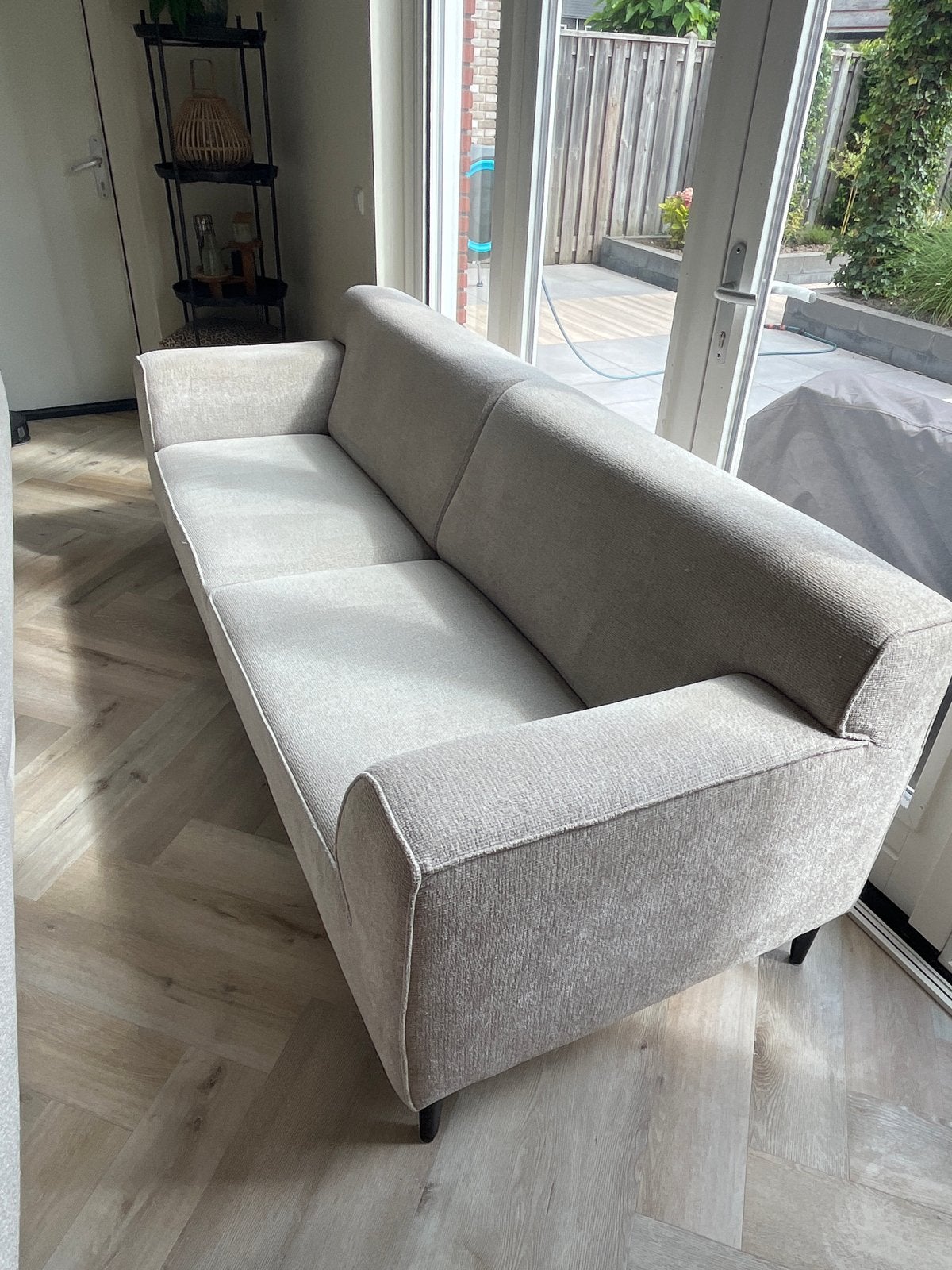 Moderne 4-zits bank - SEVN Annebeth - Grey, Ophalen, 75 tot 100 cm, Zo goed als nieuw, Rechte bank