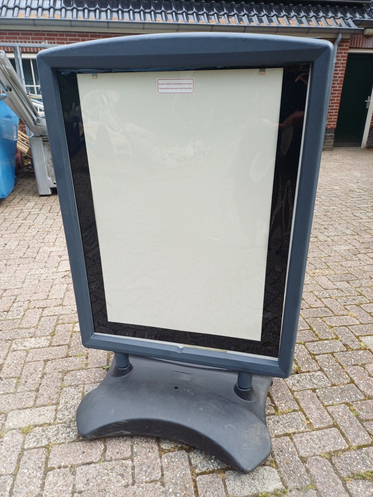 stoepbord watergevuld A1, reclamebord A1, poster, Verzamelen, Merken en Reclamevoorwerpen, Ophalen, Zo goed als nieuw, Reclamebord