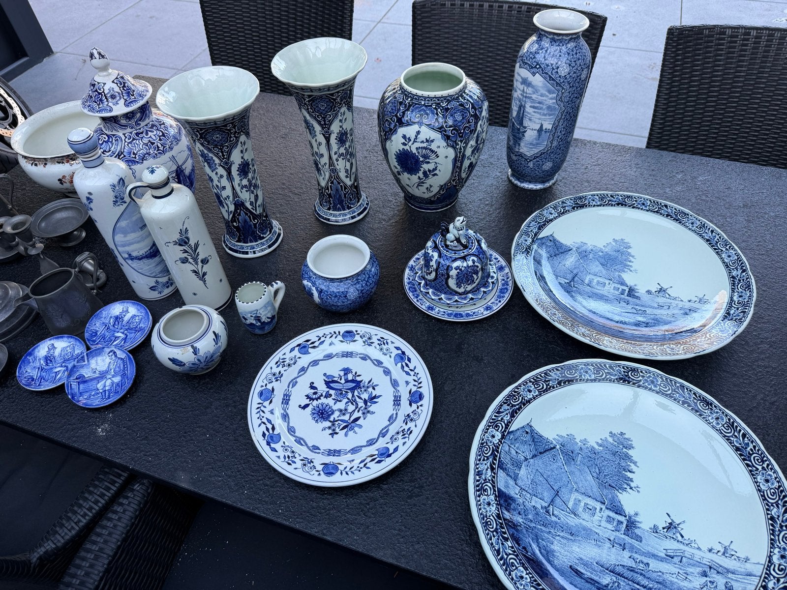 Prachtig Delfts Blauw Servies en Decoratie Collectie, Ophalen of Verzenden
