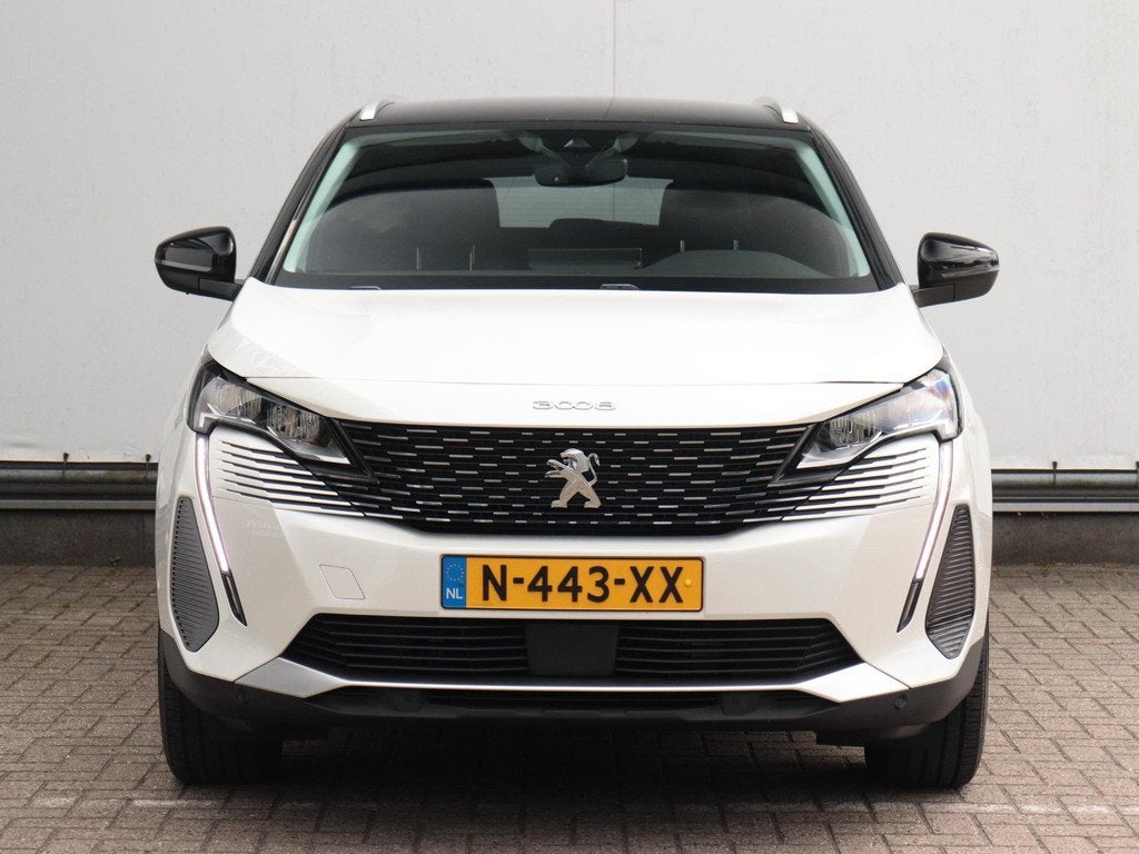 Peugeot 3008 1.6 HYbrid 225 Blue Lease Allure | Trekhaak afn, Auto's, Peugeot, Euro 6, 4 cilinders, Leder en Stof, Wit